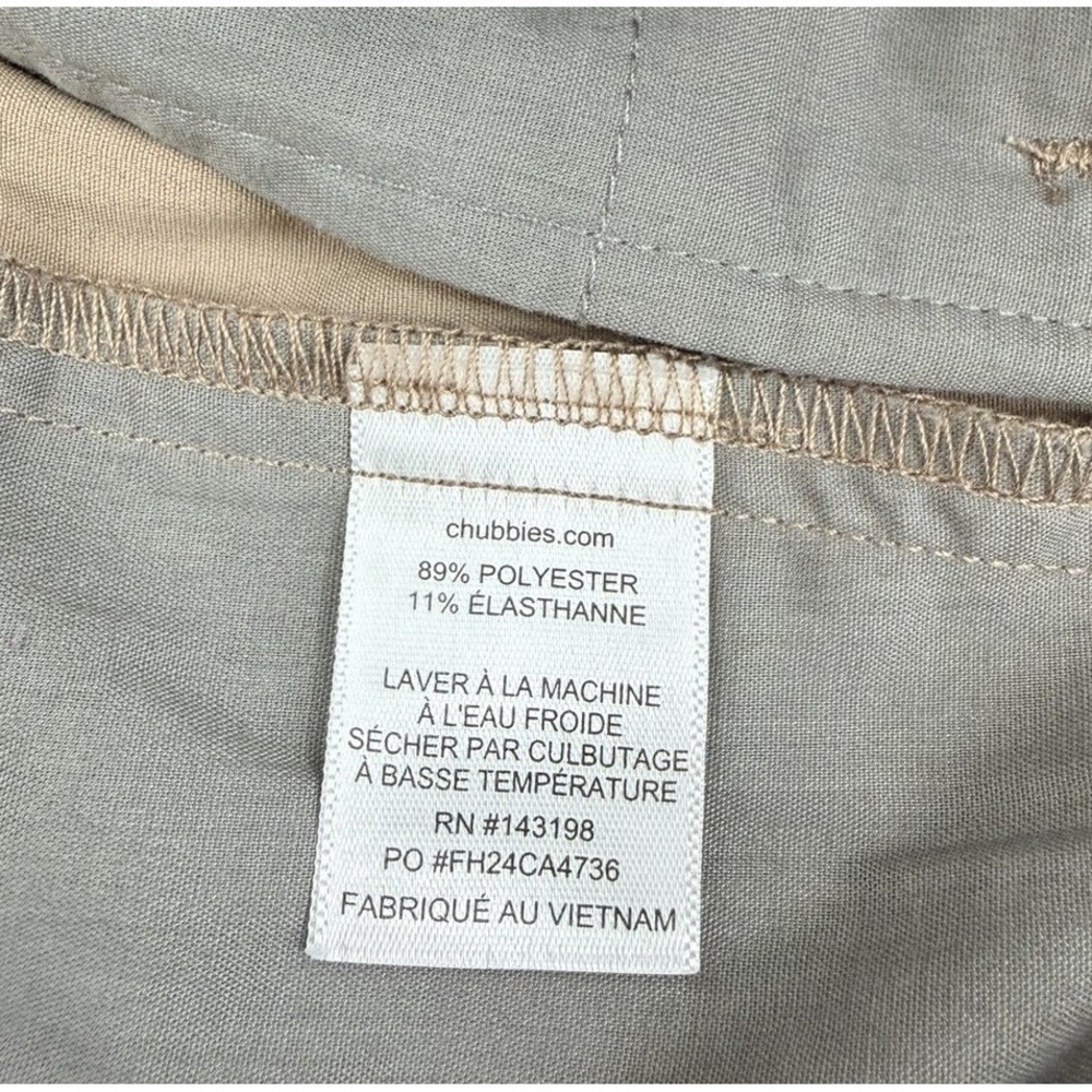 Chubbies Everywear Shorts Men's Small Khaki Active Training Stretch 6" Inseam - Picture 4 of 7